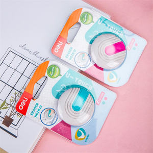 Deli EH02901 penghapus lucu 2 buah/batch anak-anak antiselip nyaman erasing kreatif alat tulis kualitas tinggi - Product Image 5