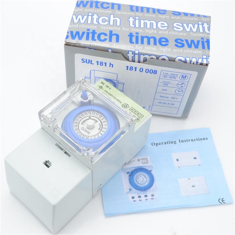Timer Meccanico 24 Ore SUL180A - Programmable Per Luci, Motori, 16A 220V