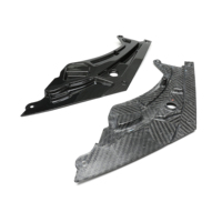Plaque de protection de phare en fibre de carbone sèche 100% pour BMW G80 G81 G82 G83 M3 M4 2021-2023, revêtement intérieur en fibre de carbone
