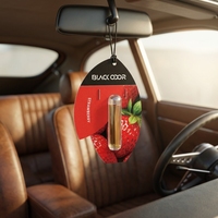 Diffuseur d'arômes en papier à la fraise pour voiture, désodorisant longue durée parfumé aux huiles essentielles, éliminateur d'odeurs, aromathérapie