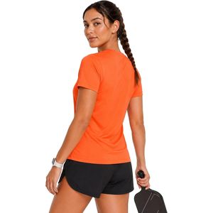 Custom Women's Short Sleeve Running Shirt Quick Dry Moisture Wicking Athletic Tee UPF 50+ Sun Protection Workout <b>Top</b> - Product Image 3