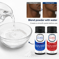 Poudre à raser sous marque privée, efficace pour un rasage sans rasoir, aide à prévenir les boutons de rasoir, soin quotidien de la barbe