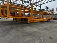 Semi-remorque en acier 3 essieux 40T de charge utile maximale, petit porte-voitures à vendre, pour le transport de véhicules 6 roues et 8 roues