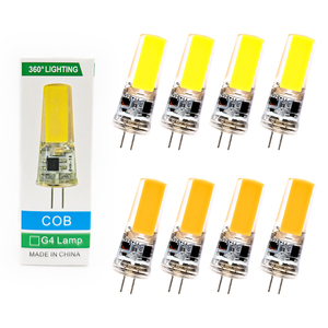 <span class=keywords><strong>G4</strong></span> <span class=keywords><strong>LED</strong></span> COB Lustre en cristal 5W Haute luminosité 3000K 6000K Blanc chaud AC DC 12V Céramique Silicone pour usage résidentiel - Product Image 1