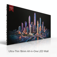 Écran LED mobile pliable à trois volets COB, pas de pixel de 1,25 mm, affichage tout-en-un pliable, vente en gros du fabricant pour salles de réunion et aéroports