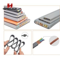 Câble plat TVVB - Conducteur en cuivre, isolation en PVC flexible, gaine en PVC élastique -15~70°C pour usage industriel et de construction