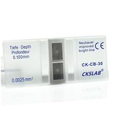 Chambre de comptage sanguin améliorée Neubauer en verre ultra-clair avec ligne lumineuse pour tests de cellules sanguines en laboratoire