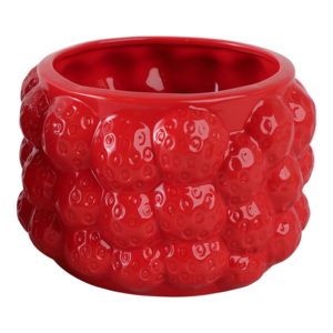 Vaso per Fiori in Ceramica a Forma di Fragola con Design a Bolle Texturizzato per Interni ed Esterni - Product Image 2