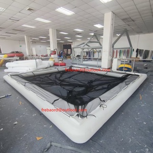 Piattaforma per piscina galleggiante gonfiabile su misura nuova piattaforma per piscina galleggiante con punto a goccia di <span class=keywords><strong>mare</strong></span> oceano - Product Image 4
