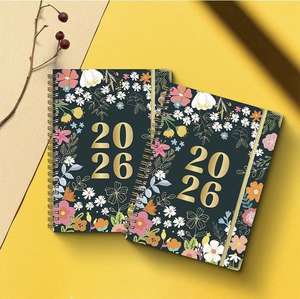 Cuaderno Espiral en Inglés A5, <span class=keywords><strong>Diario</strong></span> con Espiral, Planificador Semanal y Mensual, Agenda de Trabajo y Deportes, Diseño de Logotipo/Gráfico Personalizado - Product Image 1