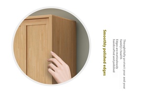 Porte coulissante nordique en bois massif pour moderne Simple petit appartement maison chambre principale <span class=keywords><strong>armoire</strong></span> économique pour salon - Product Image 6