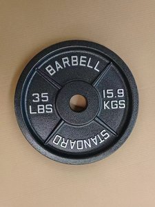 2 Discos de Pesas de Hierro Fundido con Agarre para Barra de 50 mm para Entrenamiento de Fuerza con Pesas Libres - Product Image 4
