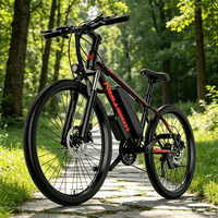 Vélo de montagne électrique 26 pouces 21 vitesses, batterie au lithium 350W, moteur à moyeu arrière, double frein à disque, vélo de cyclisme pour adultes