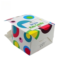 Boîte à cupcakes jetables de qualité alimentaire avec taille personnalisée et logo facile à emporter, emballage avec poignée pour hamburger au poulet cuit