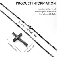 Collier Pendentif Croix de Rugby Sportif Unisexe en Acier Inoxydable Simple YYN avec Lettres Diamantées et Message Inspirant