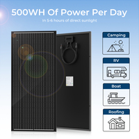 Teknologi Baru Efisiensi Tinggi Baru Panel Tenaga Surya 100W 150W 200W untuk Rumah Panel Surya Mono Panel Surya Bifasial untuk Rumah
