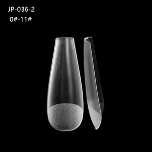 Velvet Touch Ballet Nail Extensions Ultra Flat Curve Wide Size Artificial Fingernail Tips <b>Box</b> - Product Image 1