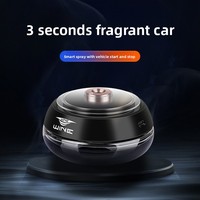 Diffuseur de parfum automatique de luxe pour voiture, alimenté par énergie solaire, en métal, avec capteur de vibration, garantie de 3 ans