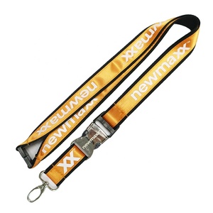 Hai Lớp Satin Dây Buộc Với Logo Tùy Chỉnh In Polyester ID Huy Hiệu Cổ Dây Buộc Keychain Dây Đeo - Product Image 5