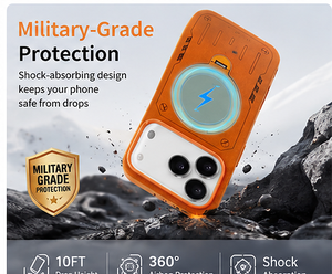 360° Rotation Magnetic Phone Case with Ring Holder Stand for <b>iPhone</b> 17/16/15/Samsung S26 Series - Durable Shockproof Design - Product Image 2
