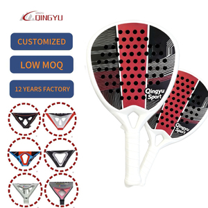 <span class=keywords><strong>Raquette</strong></span> de <span class=keywords><strong>padel</strong></span> Qingyu Sport Factory en fibre de carbone 3K-24K OEM DEM professionnelle, légère et portable - Product Image 1