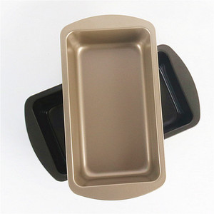 Lò nướng bakeware hình chữ nhật 8 inch thực phẩm bền lớp phủ không dính thép carbon bánh mì nướng khuôn bánh bánh mì ổ Pan - Product Image 2