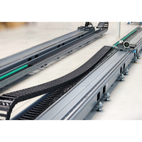 Actionneur linéaire à glissière double déplacement Rail linéaire avec crémaillère pour module électrique de type rack de course