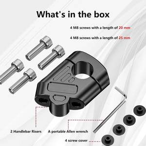 Rehausseurs de guidon de <span class=keywords><strong>moto</strong></span> en alliage d'aluminium 28 mm, rehausseurs universels à pince pour <span class=keywords><strong>moto</strong></span> de cross, <span class=keywords><strong>moto</strong></span>, fixation de guidon - Product Image 6