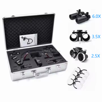 Ensemble complet de haute qualité 2.5X/3.5X/6.0X de loupes médicales Loupe de phare chirurgical sans fil