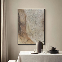 Décoration murale de luxe pour la maison, art texturé aux tons terreux, œuvre abstraite, peinture à l'huile peinte à la main sur toile, tableau moderne de grande taille pour