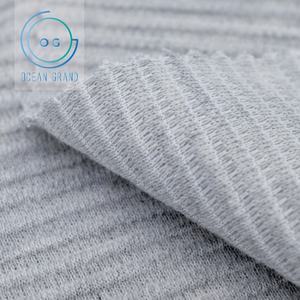 Tela de Punto Jacquard Elástica de Punto Fino con Puños y Cuello Acanalados para Ropa - Product Image 4