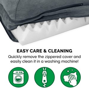 Cama para perros de calidad <span class=keywords><strong>superior</strong></span>, cama para perros de espuma viscoelástica, camas impermeables calmantes de lujo para perros - Product Image 5
