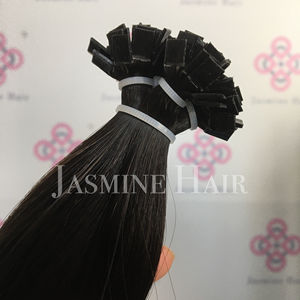 Extensiones de Cabello Rubio con Punta Plana 613, Extensiones de Cabello Humano Remy Pre-Adheridas con Punta Plana, Doble Trama, Invisibles - Product Image 4