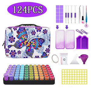 Kit di Strumenti per Pittura Diamantata con Stampa Artistica Moderna, in Plastica Sfumata, con Valigetta per il Trasporto - Product Image 6