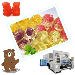 compact structure automatic gummy bear making production line gummy depositing machine