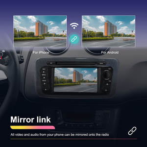 <span class=keywords><strong>Radio</strong></span> estéreo para coche Podofo de doble Din Android 6,2 pulgadas 1 + 32GB GPS/WiFi/BT/FM/RDS para Seat 2009-2013 Auto Electronics Autoradio OEM - Product Image 4