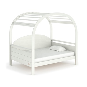 B2B Boori <span class=keywords><strong>Simple</strong></span> blanco de tamaño completo de madera cama de casa para niñas pequeñas para niños solo producto B2B - Product Image 5
