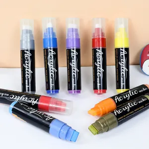 8/10 renk su bazlı kokusuz 10mm 15mm Artistro akrilik Graffiti boya kalemi kalemler sanat