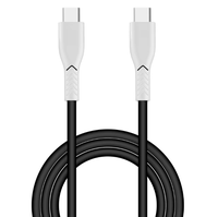 Câble de données TPE 60W PD en silicone couleur macaron Type C vers Type C, câbles USB 3A pour accessoires de téléphone portable OEM ODM