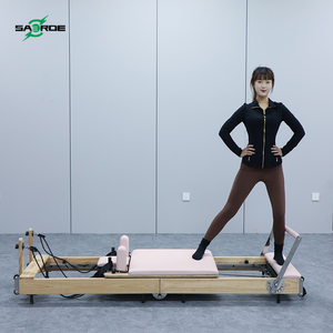 Equipo de Pilates Reformer para Cuerpo Completo, Máquina de Pilates Profesional de Madera para Yoga y Fitness, Cama y Silla para Entrenamiento en Casa - Product Image 4