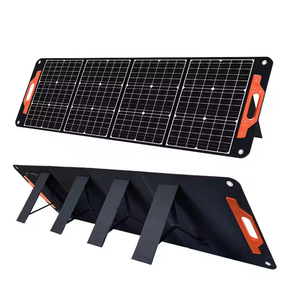 Panneau solaire monocristallin pliable portable à prix direct usine - 120W, 21% d'efficacité, noir, 182mm x 182mm, 520x1570x5mm - Product Image 2