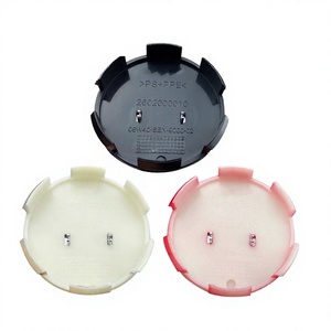 ฝาครอบดุมล้อขนาด 58 มม. 69 มม.  วัสดุ ABS ชุบโครเมียม  โลโก้แบบกำหนดเอง สีดำ เงิน แดง - Product Image 3