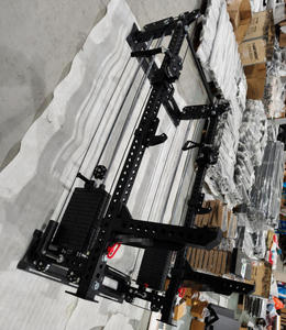 VIGFIT - Soporte de Pared Ajustable para Sentadillas, Equipo de Gimnasio Comercial, para Entrenamiento Funcional y Levantamiento de Pesas, con Cable y Pesas - Product Image 4