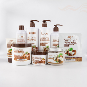 Kit de <span class=keywords><strong>Bain</strong></span> à la Noix de Coco : Masque Visage Hydratant, Gel Douche, Shampooing, Huile de Massage, Lait Corporel Nourrissant & Gommage - Product Image 1