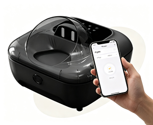 Wholesale Automatic Smart Pet <b>Feeder</b> 5‑Portion Fresh Food Dispenser Semiconductor Cooling Heating Keep Fresh AI Recognition APP - Product Image 2