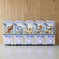 Machine de jeu d'arcade à pièces bon marché pour parc d'attractions, machine à griffes de type distributeur automatique avec accepteur de billets