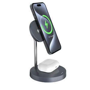 Sản phẩm bán chạy nhất Đa-Chức năng 3-cách nhanh chóng phí trạm 3 trong 1 đứng cho <span class=keywords><strong>iPhone</strong></span>, sạc không dây từ Điện thoại tai nghe - Product Image 6