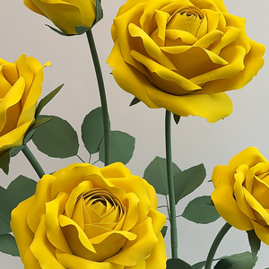 <span class=keywords><strong>Fiori</strong></span> Giganti Artificiali in EVA Gialli <span class=keywords><strong>per</strong></span> Decorazioni Murali Matrimoniali e Cartelli con <span class=keywords><strong>Nomi</strong></span>, Direttamente dalla Fabbrica - Product Image 2