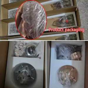 Nordique romantique salle à manger décor à la maison luxe cristal or argent lustre Restaurant pissenlit feux d'artifice Led suspension - Product Image 4