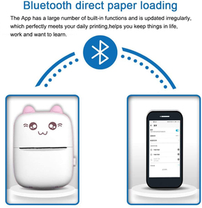 Máy In Tức Thì Mini 200DPI Thiết Bị In Học Hỏi Không Dây BT Máy In Nhiệt Bỏ Túi 58Mm - Product Image 5